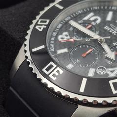 Invicta 13727 Pro Diver Black Carbon Fiber Dial Red Coke Bezel 48mm Men's Watch